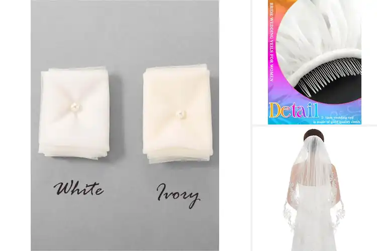 Detailed view of Best 2 Tier Bridal Veils