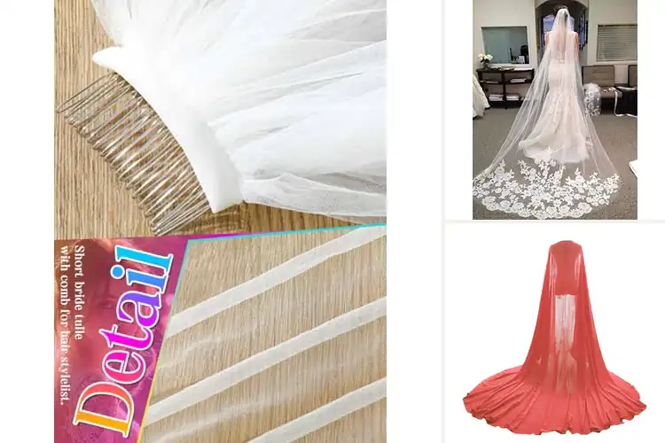 Detailed view of Best Bridal Veil For Ball Gown