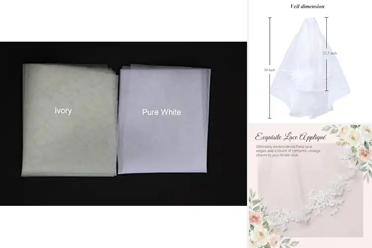Detailed view of Best Bridal Veil For Indoor Outdoor Wedding