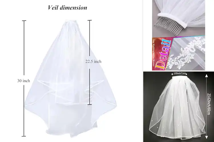 Detailed view of Best Bridal Veils: Elevate Your Wedding Look with Elegance