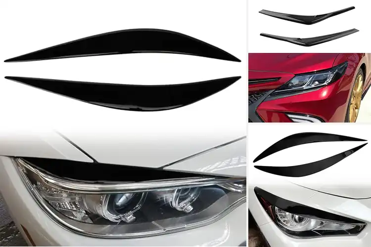 Detailed view of Best Car Eyebrows Eyelids Headlight Covers