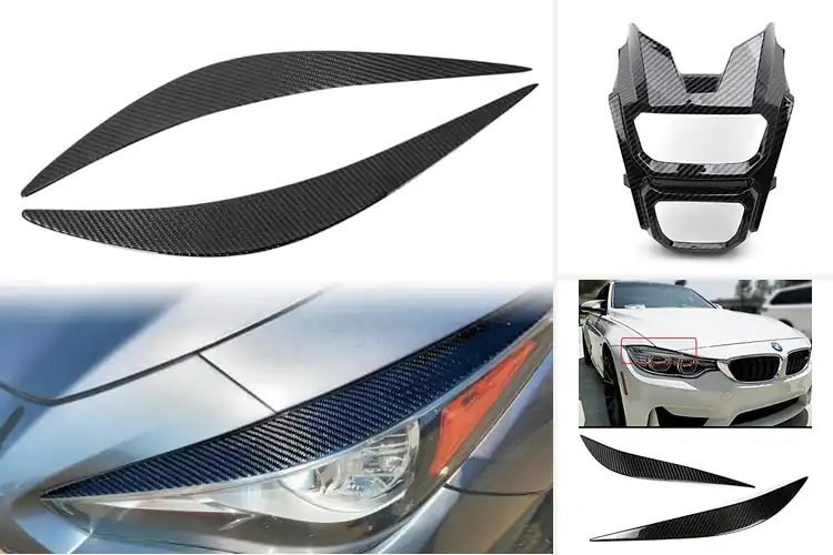 Detailed view of Best Carbon Fiber Headlight Covers