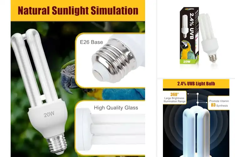 Detailed view of Best Compact E26 UVB Lamp For Bird Cages