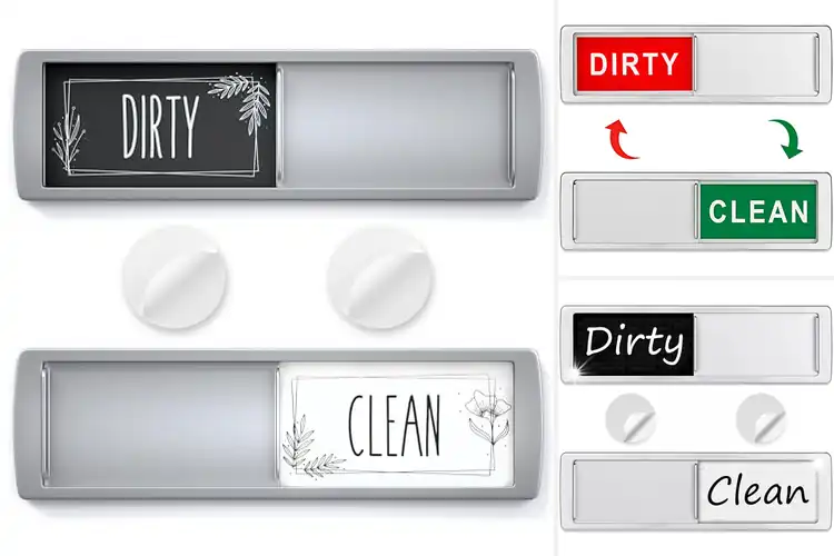 Detailed view of Best Durable Magnetic Dish Status Sign