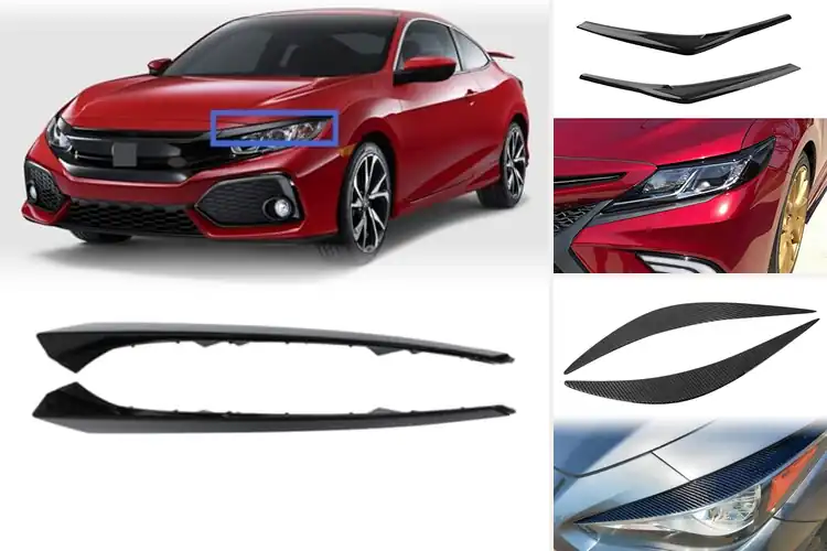 Detailed view of Best Easy To Install Eyebrow Eyelid Headlight Trim