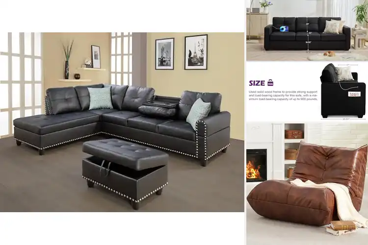 Detailed view of Best Faux Leather Furniture