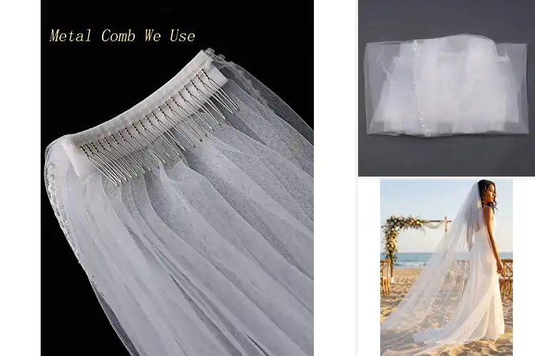 Detailed view of Best Indoor Outdoor Veil For Wedding