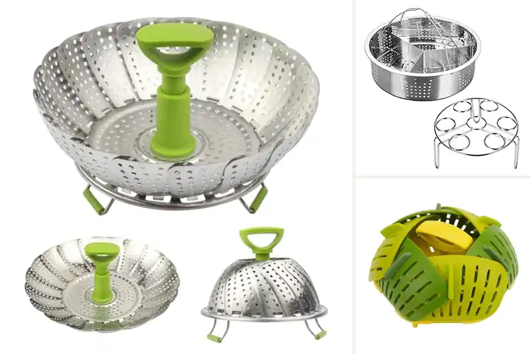 Detailed view of Best Ingenious Steam Basket With Heat Resistant Handle