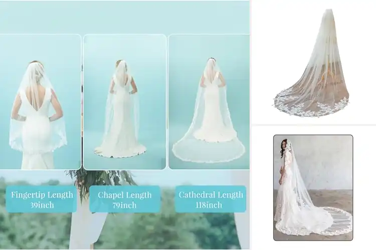 Detailed view of Best Lace Applique Veil