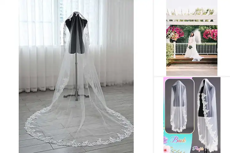 Detailed view of Best Lace Wedding Veils