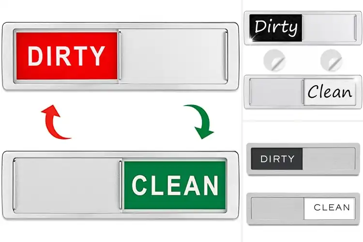 Detailed view of Best Magnetic Dishwasher Sign