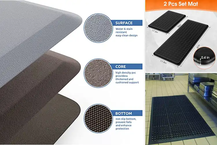 Detailed view of Best Non Slip Kitchen Mats For Safety