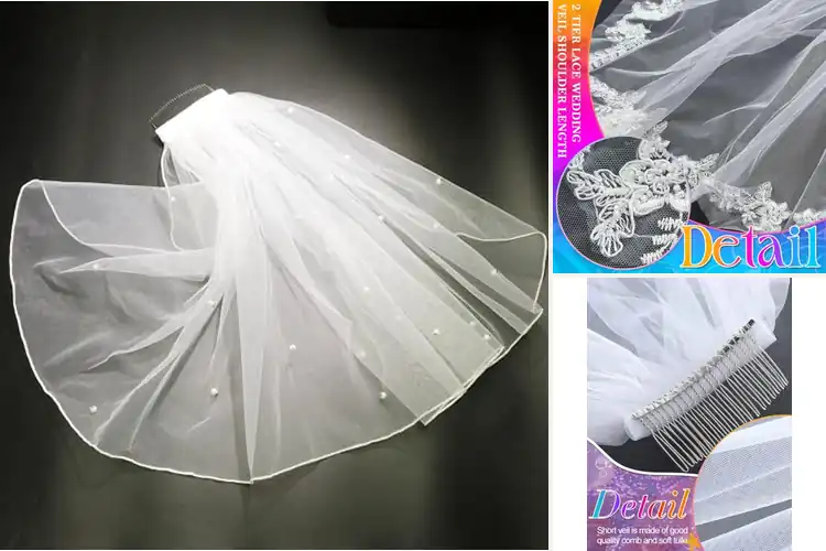 Detailed view of Best Short Veils: Top 10 Picks for Elegant Style & Comfort
