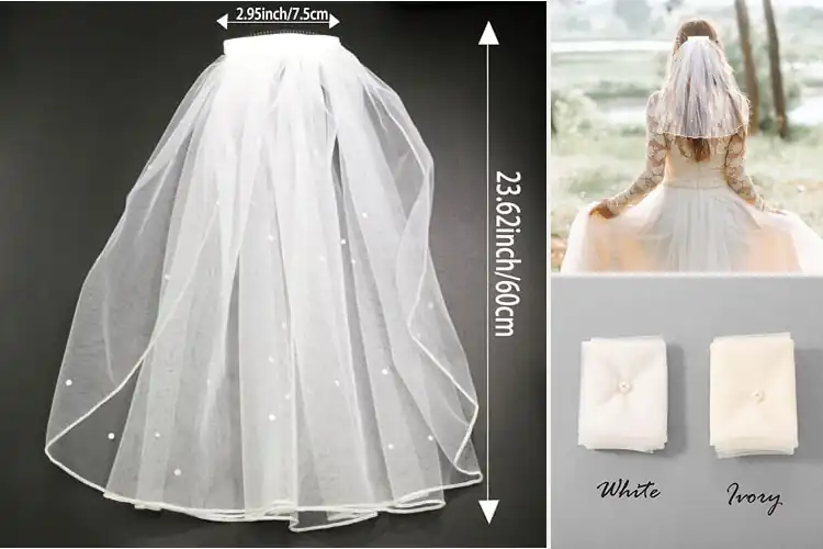 Detailed view of Best Short Wedding Veils: Top 10 Elegant & Versatile Options