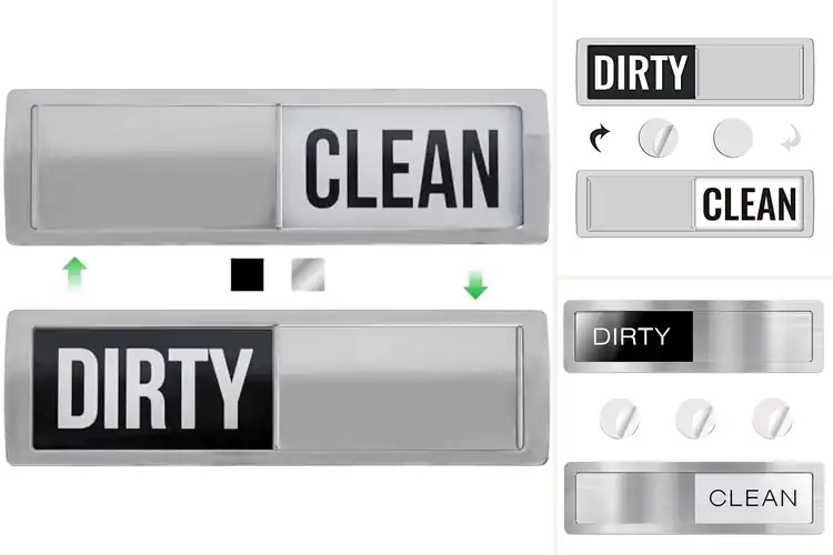Detailed view of Best Silver Finish Dishwasher Magnet