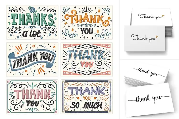 Detailed view of Best Thank You Card Inserts