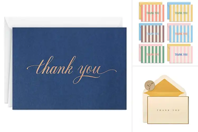 Detailed view of Best Thank You Card Sets
